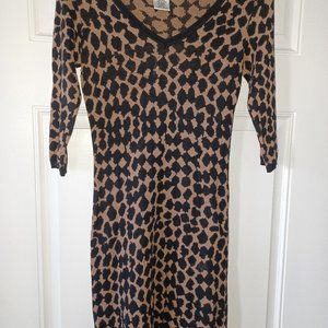 Leopard midi dress.